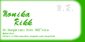 monika rikk business card